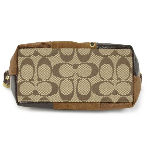 Coach RARE Patchwork Purse, Leather & Suede - Picture 3 of 7